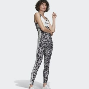 adidas floral print jumpsuit